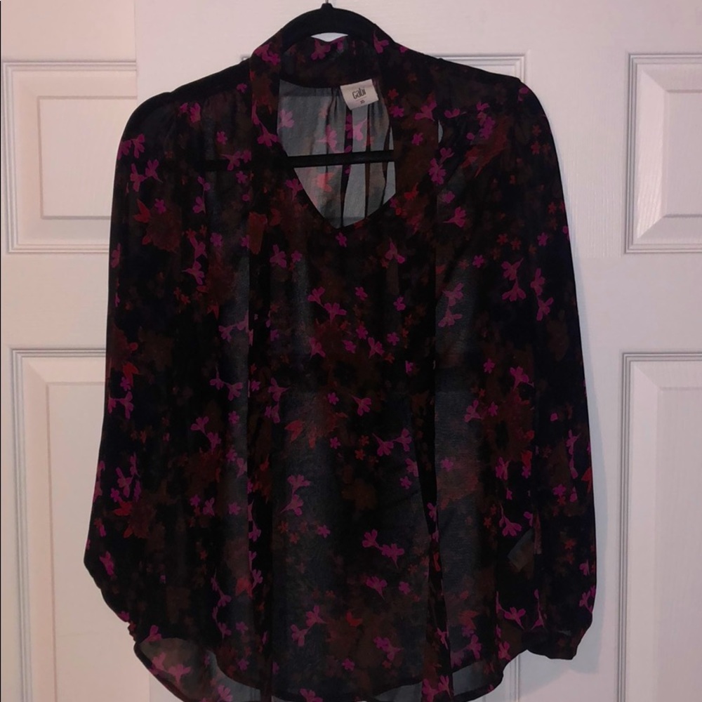Cabi floral blouse